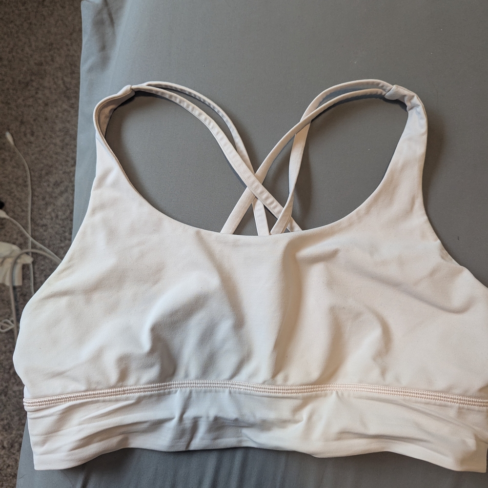 Women's Cream Sports Bra